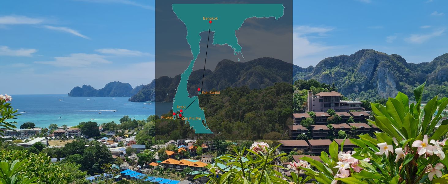 Thailand Rundreise 3 Wochen – Route ab Bangkok durch Südthailand